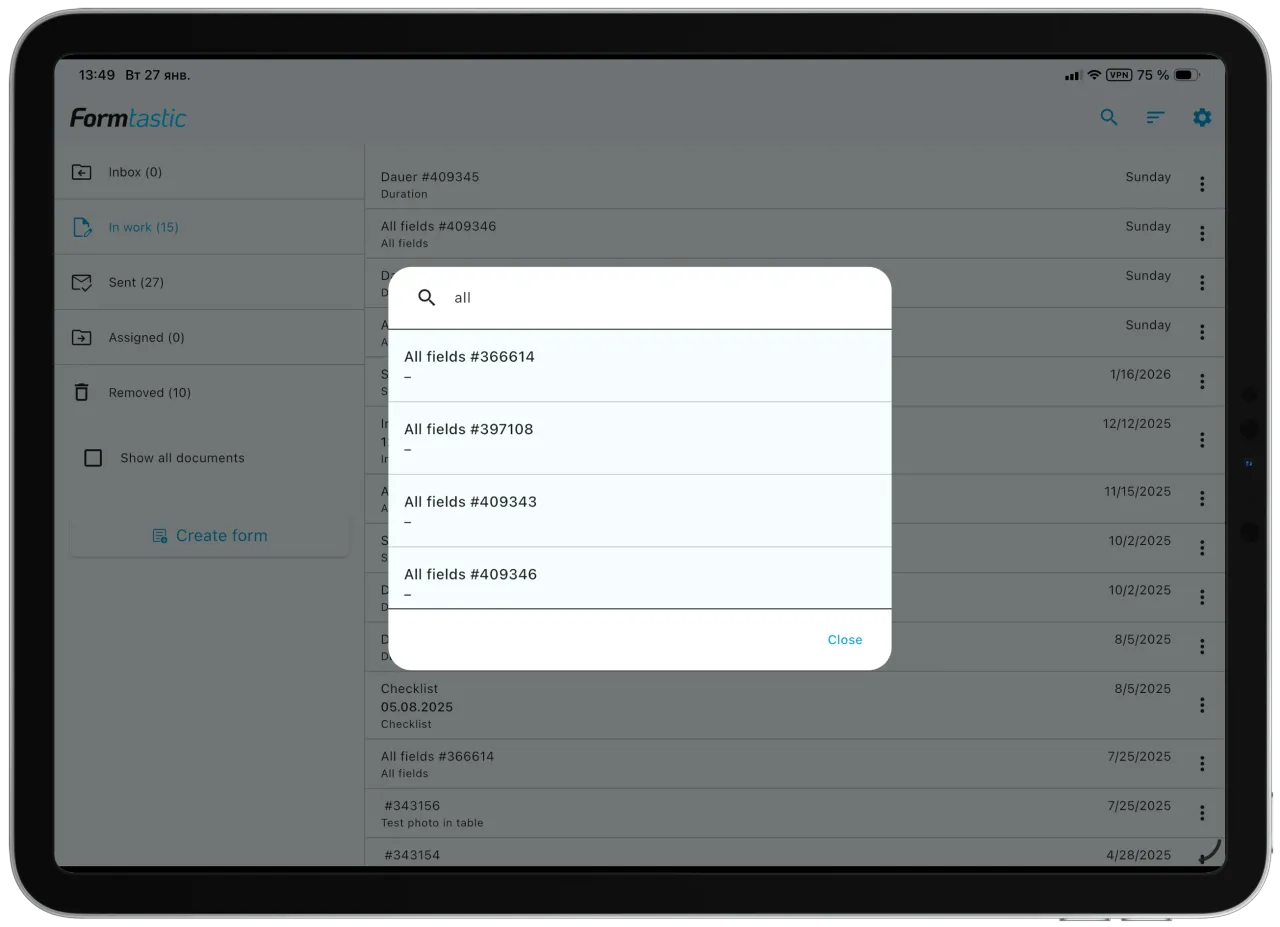 Forms Search