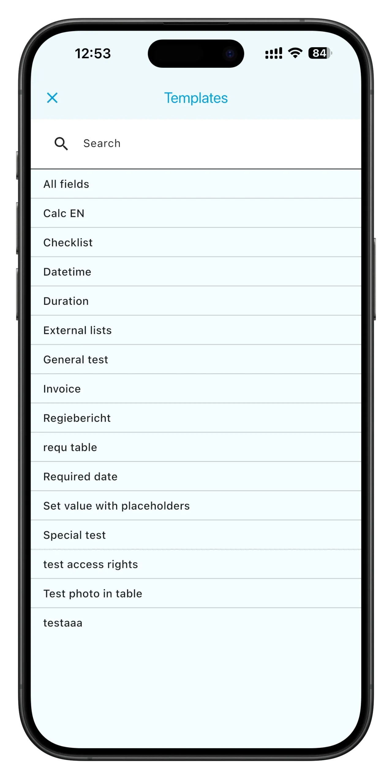 List of Forms
